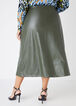 Faux Leather Midaxi Cargo Skirt, Deep Depths image number 1