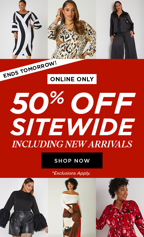 50% off Sitewide including New Arrivals