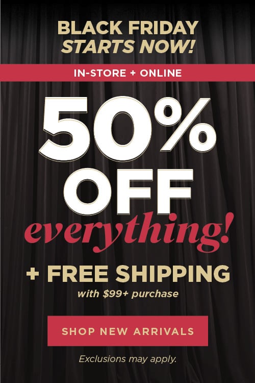 50% of Everything Plus free shipping $99+