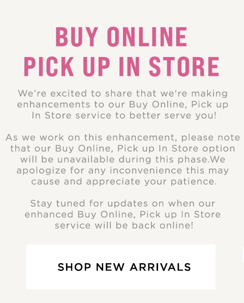 Buy Online pick up in store