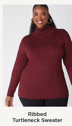 Ribbed Turtleneck Sweater