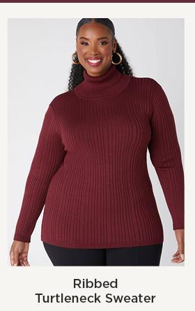 Ribbed Turtleneck Sweater