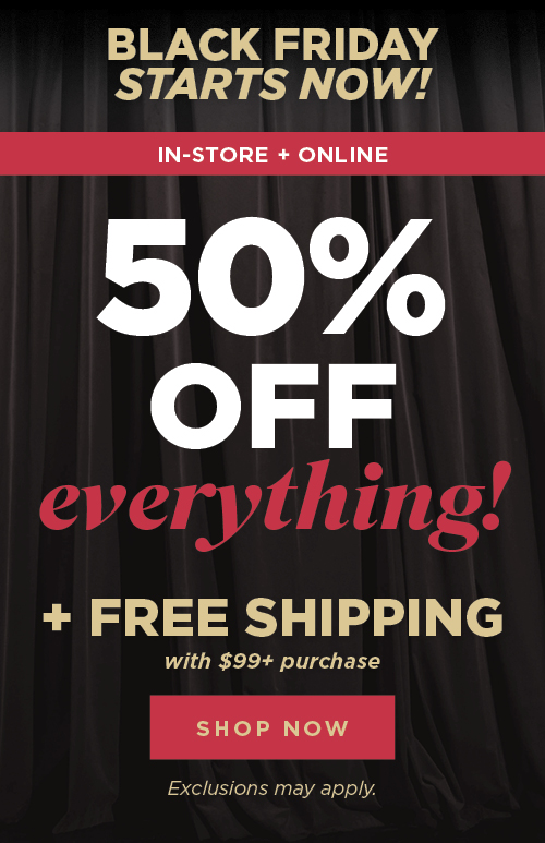 50% of Everything Plus free shipping $99+