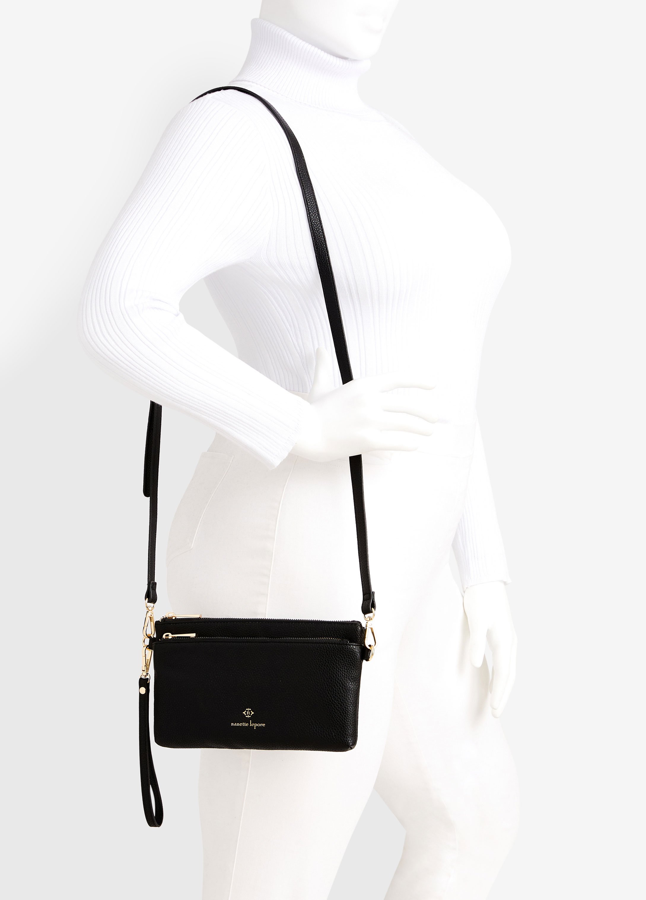 Nanette Lepore Abigail Crossbody Bag in Black