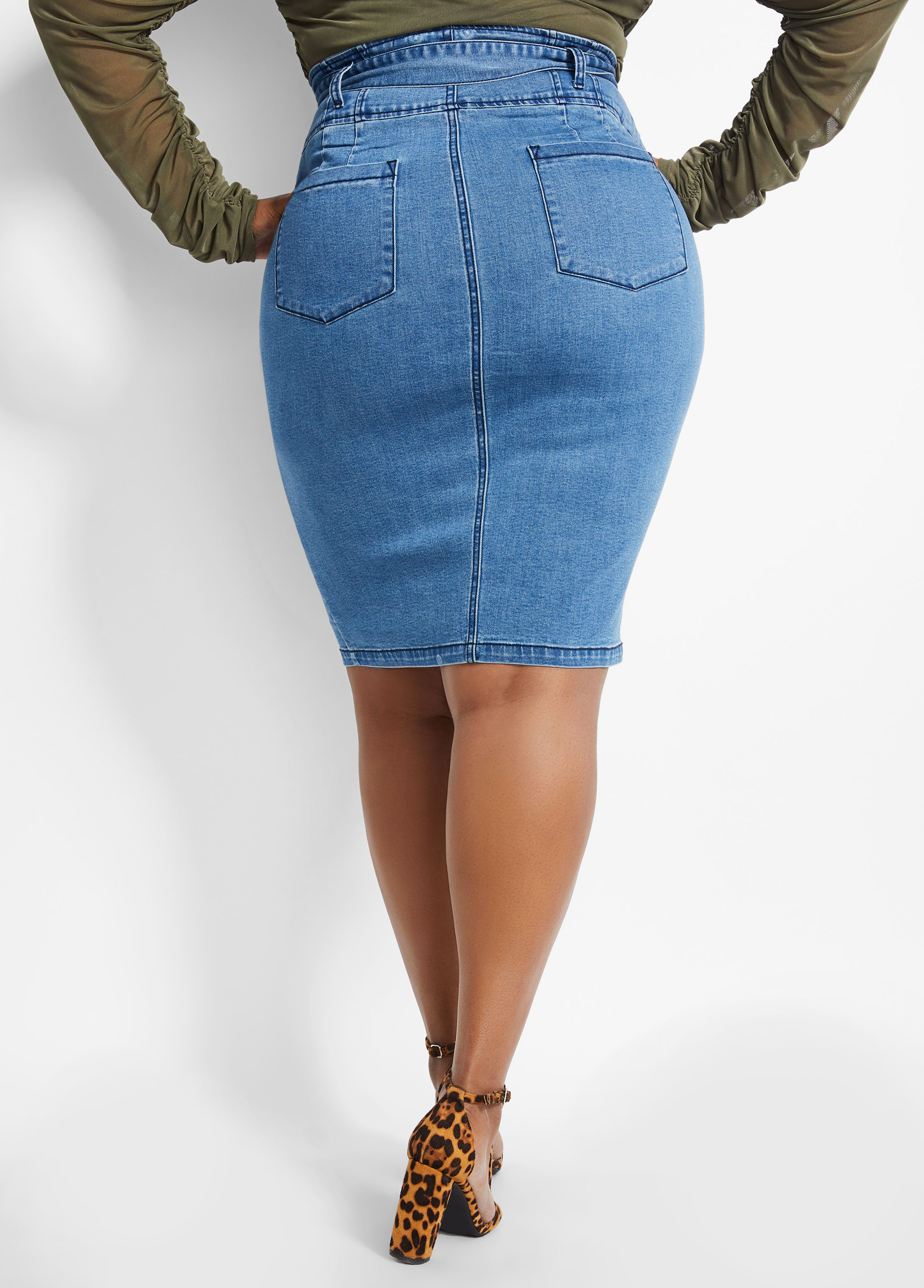 Plus Size Denim Jeans & Skirts, Ashley Stewart