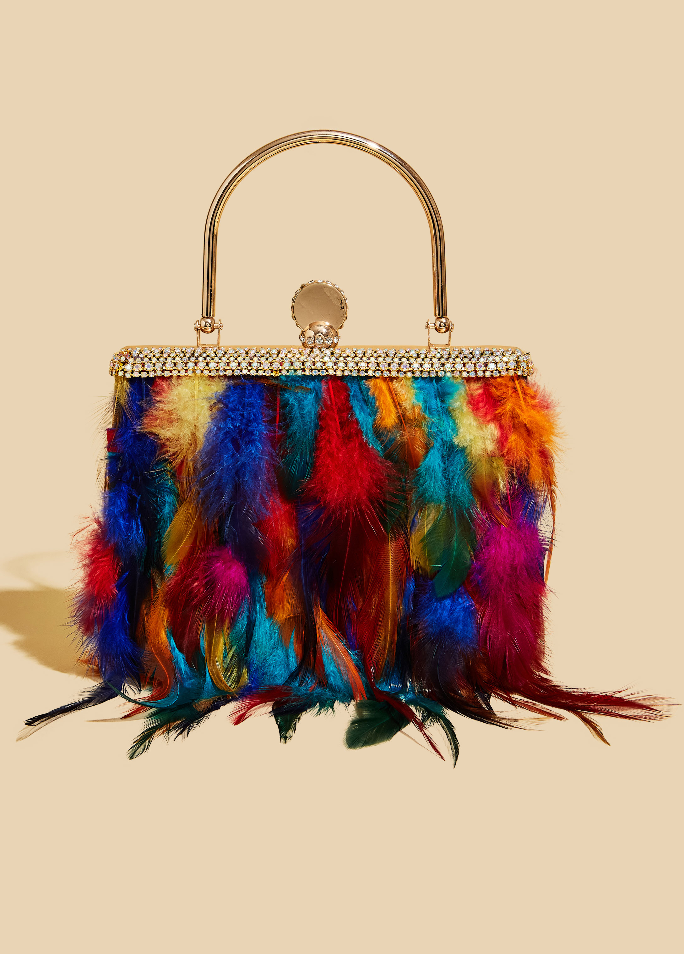 Coral Ostrich Feather Tote – Coastal Girls Co.
