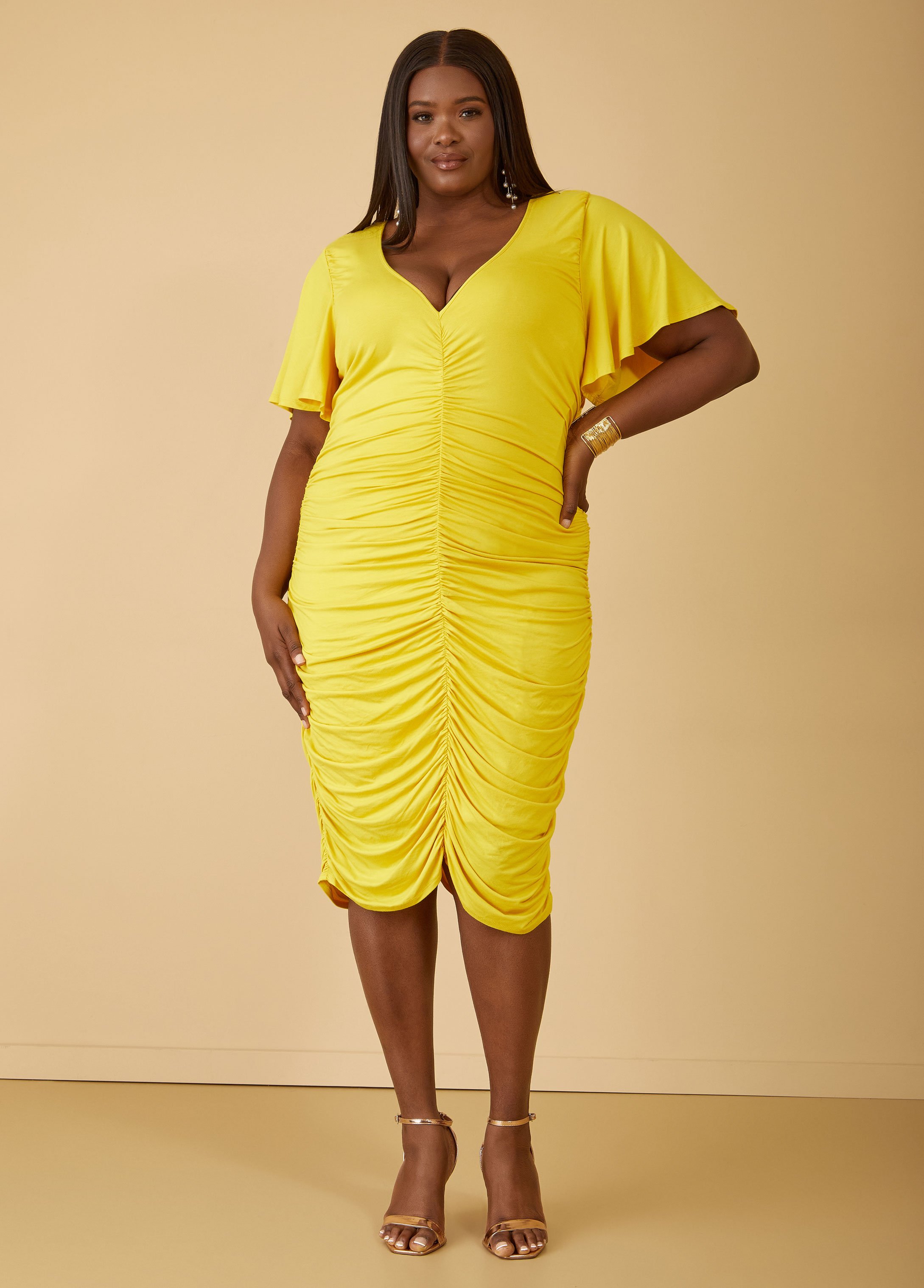 Ruched Bodycon Dress