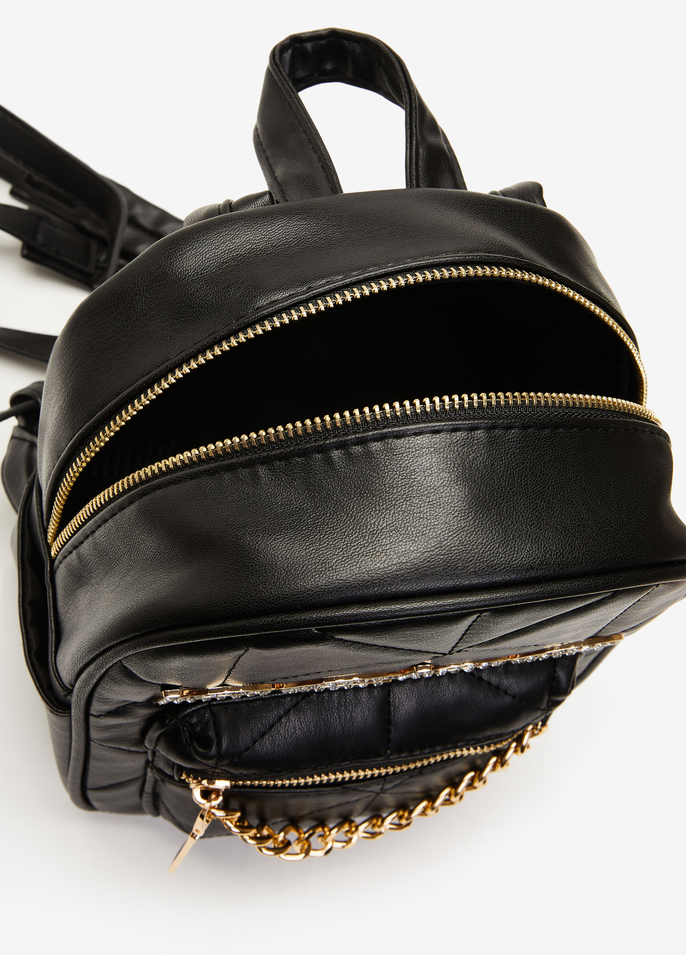Trendy Designer Bebe Zaza Leather Backpack Bookbag