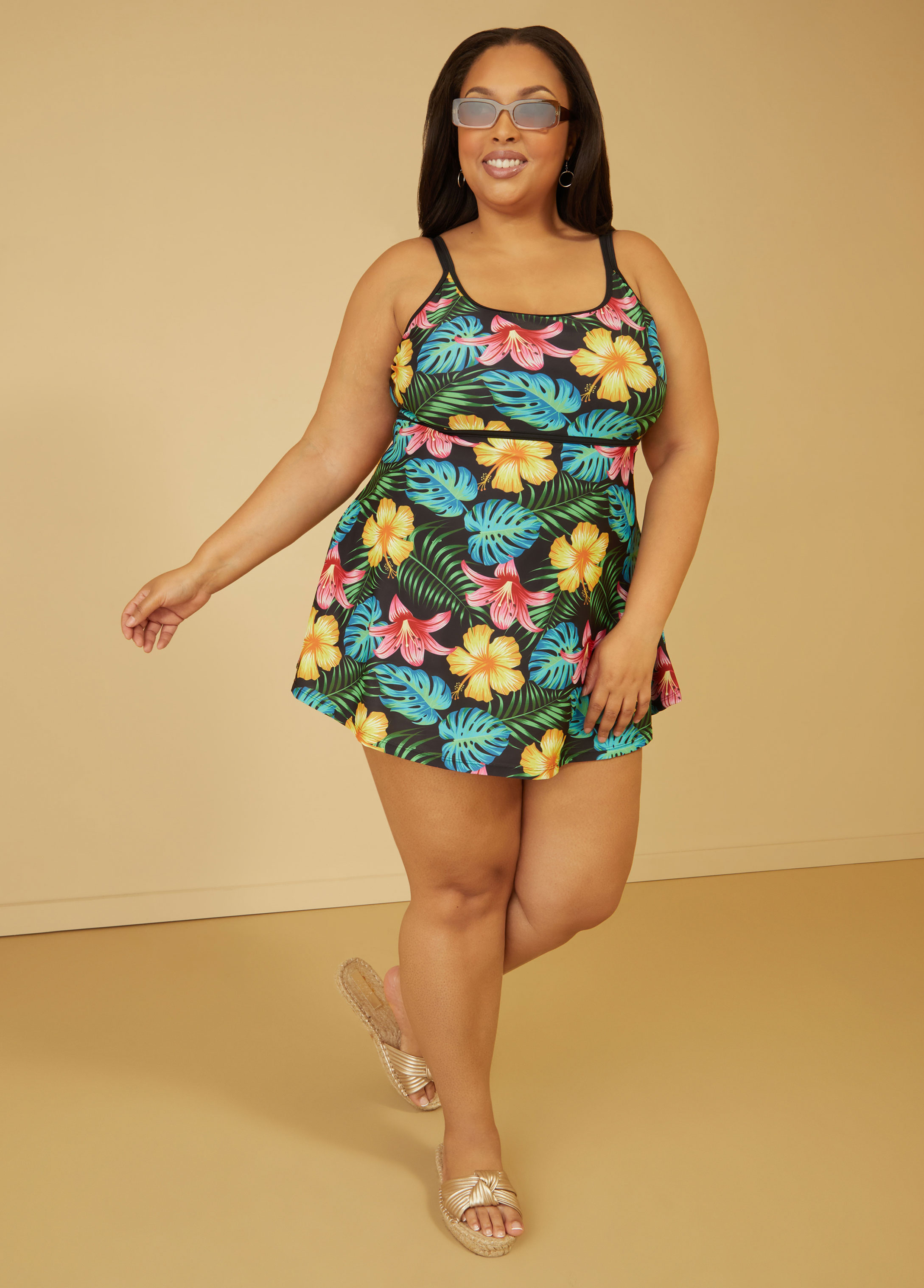 Noon Swim Tropical Swimdress