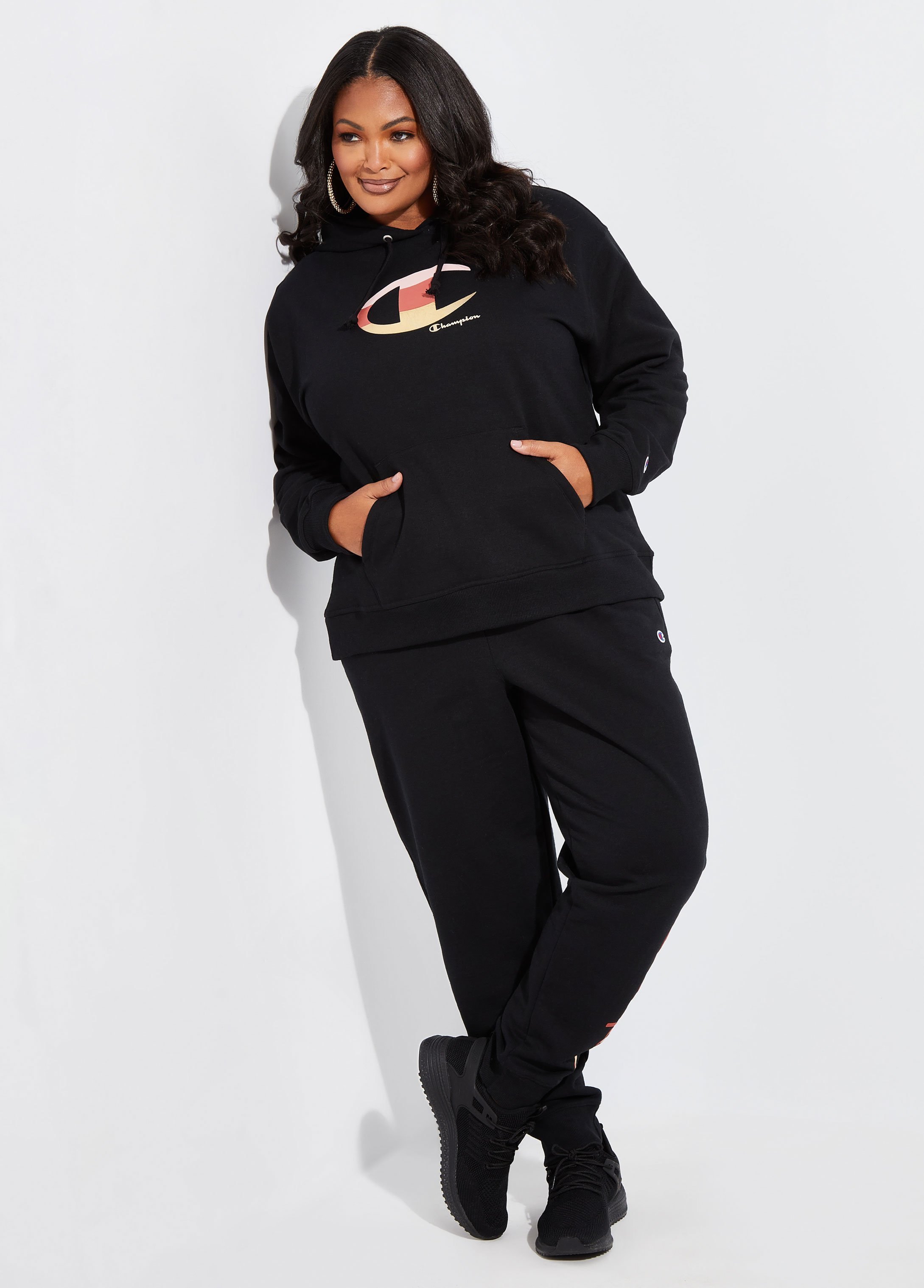 Plus size champion jogger 2024 set