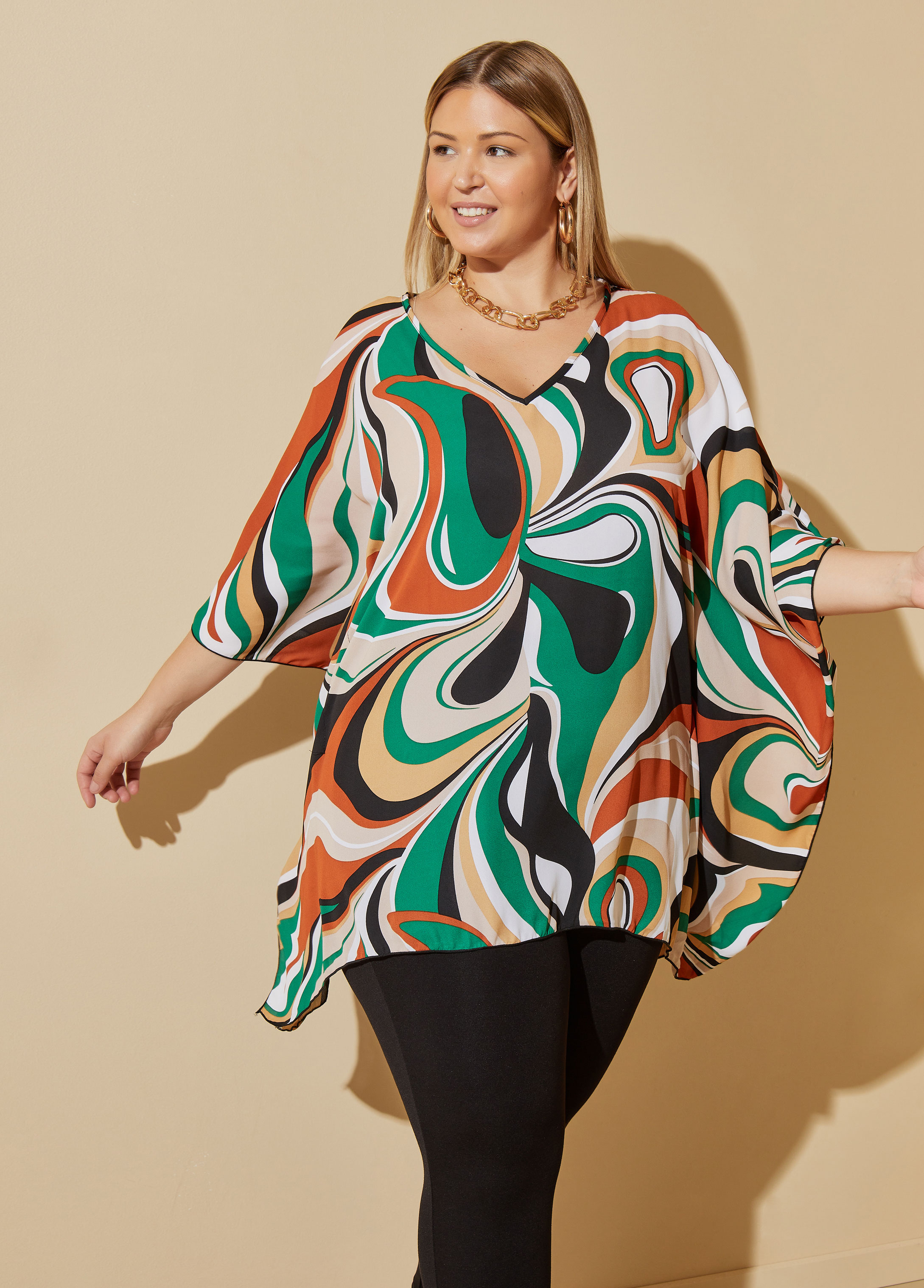 Buy Erotissch Plus Size Women Multicoloured Abstract Printed