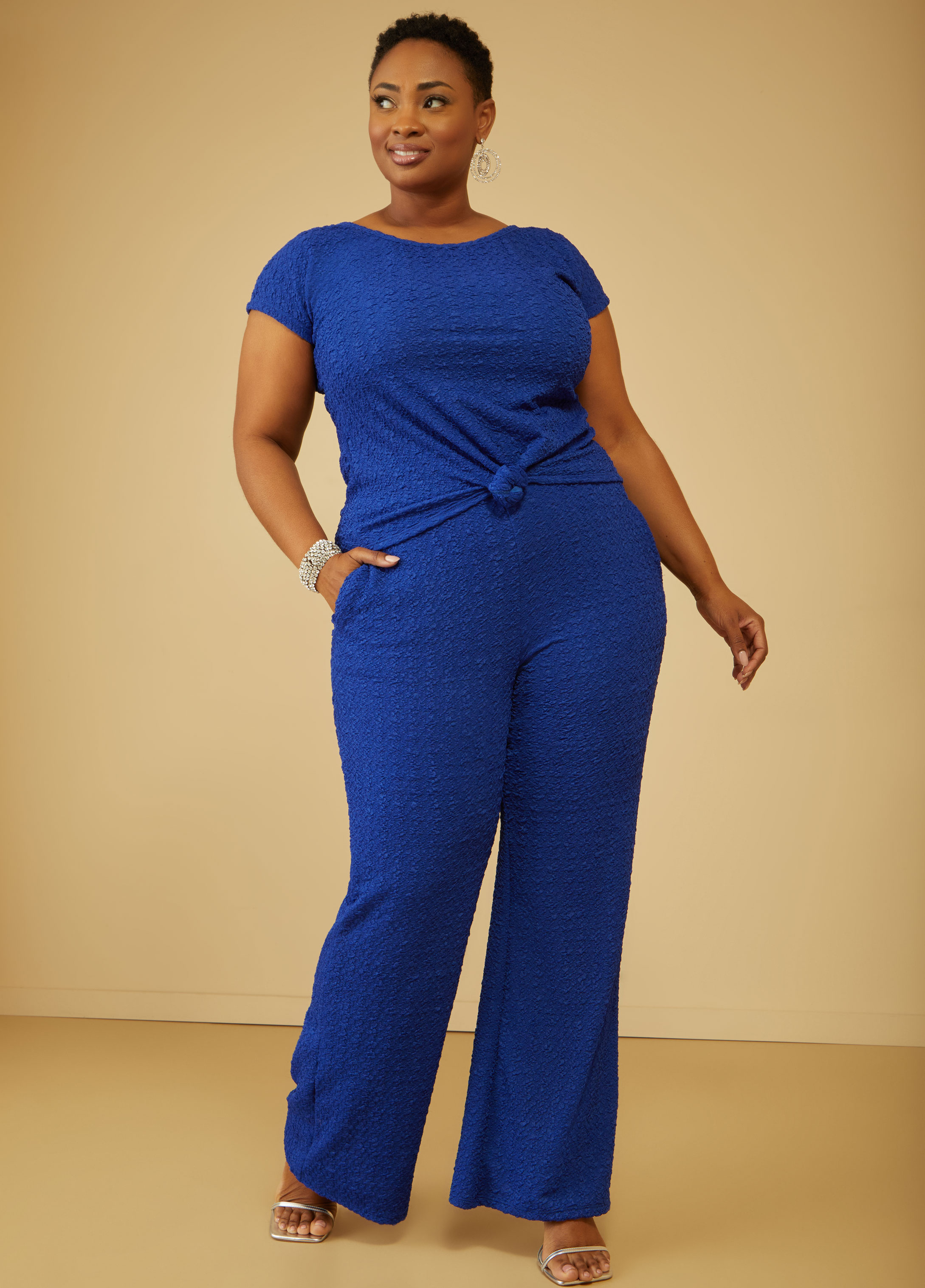 Plus Size Cropped Wide Leg Pants Plus Size Wide Leg Trousers