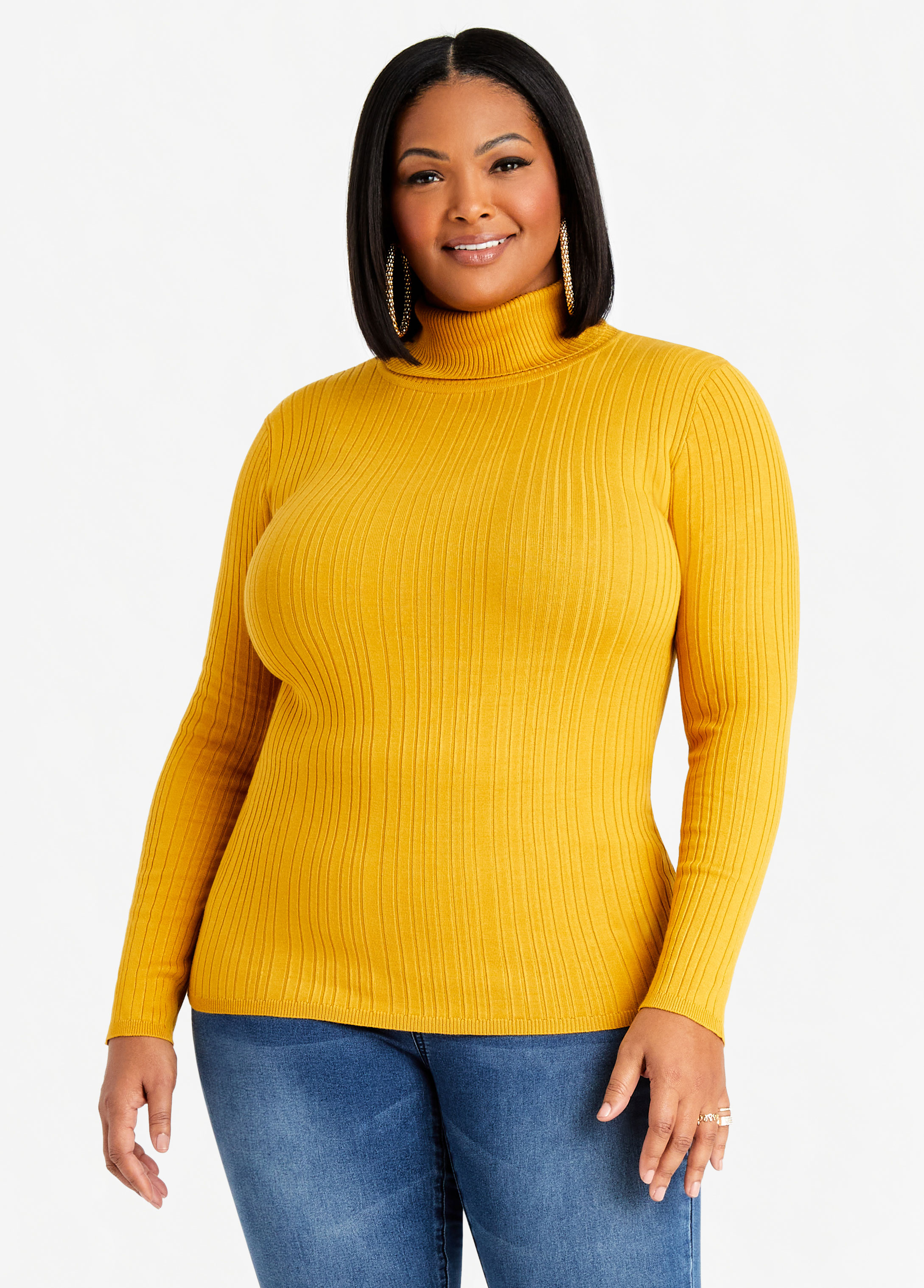 Plus Size Turtlenecks For Women In Many Colors Cute Plus Size Sweaters
