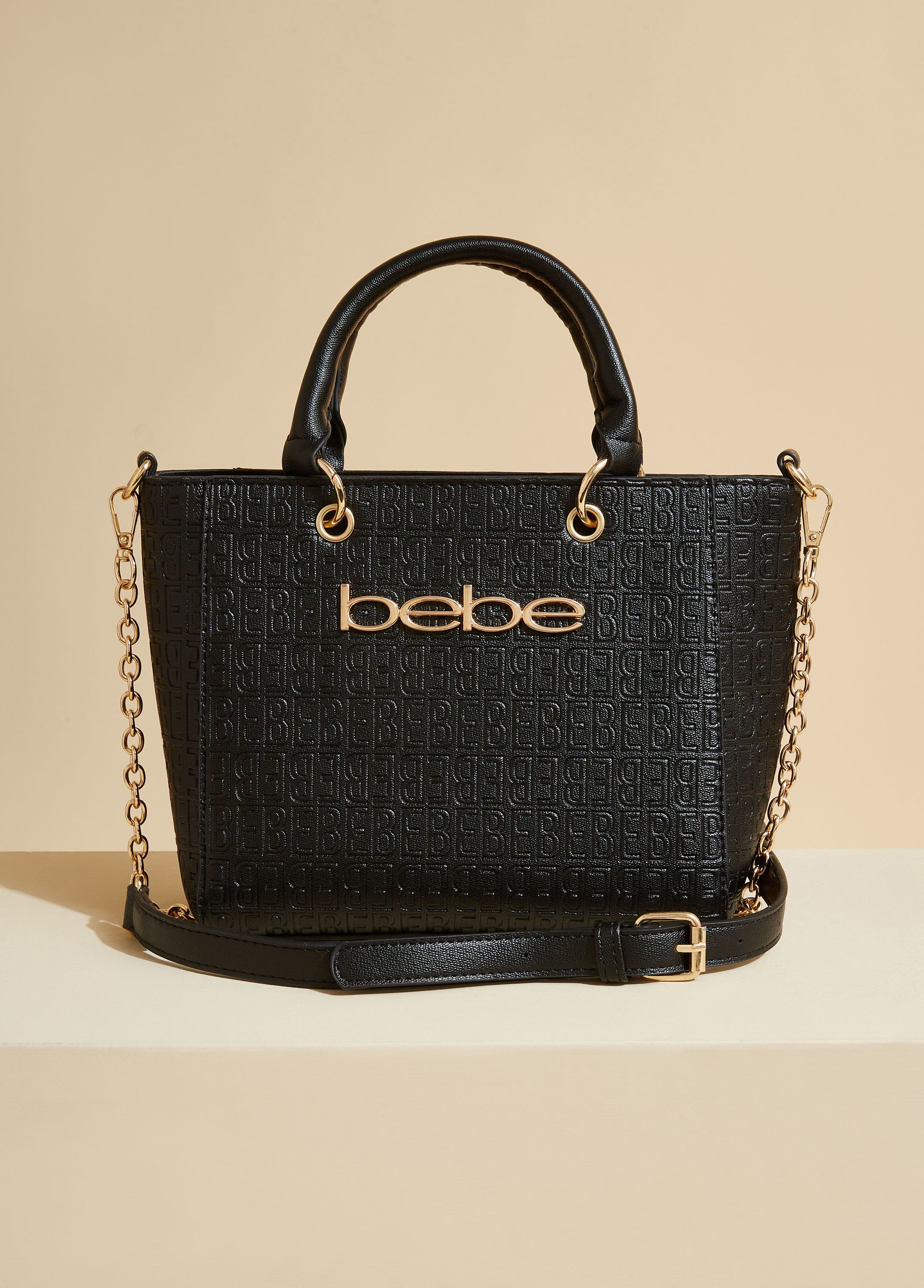 Buy Bebe women 2 pcs saint flap crossbody bag and purse 16 h x 18 l x 75 w  cm blush Online | Brands For Less