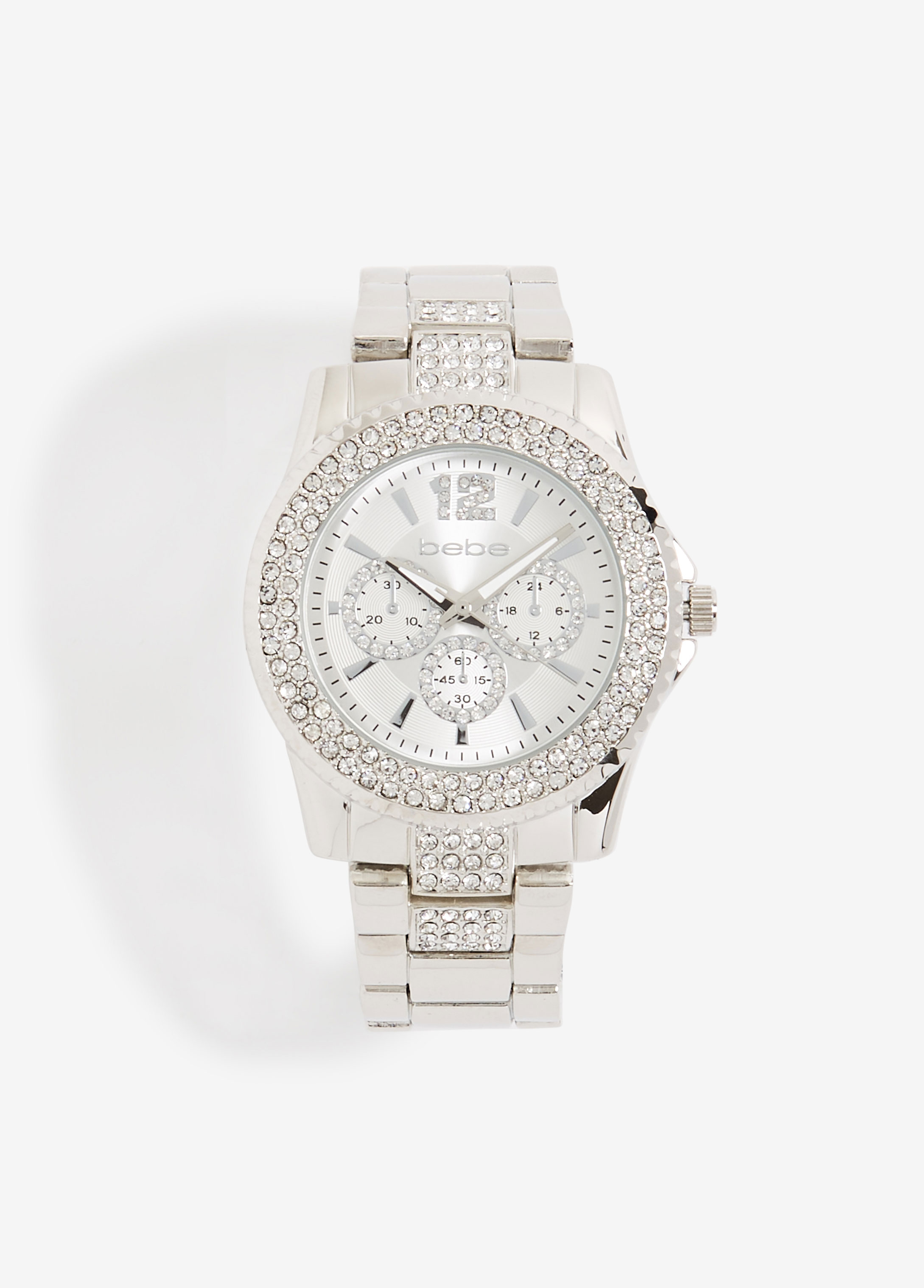 Rose Gold Crystal Bezel Logo Watch | bebe