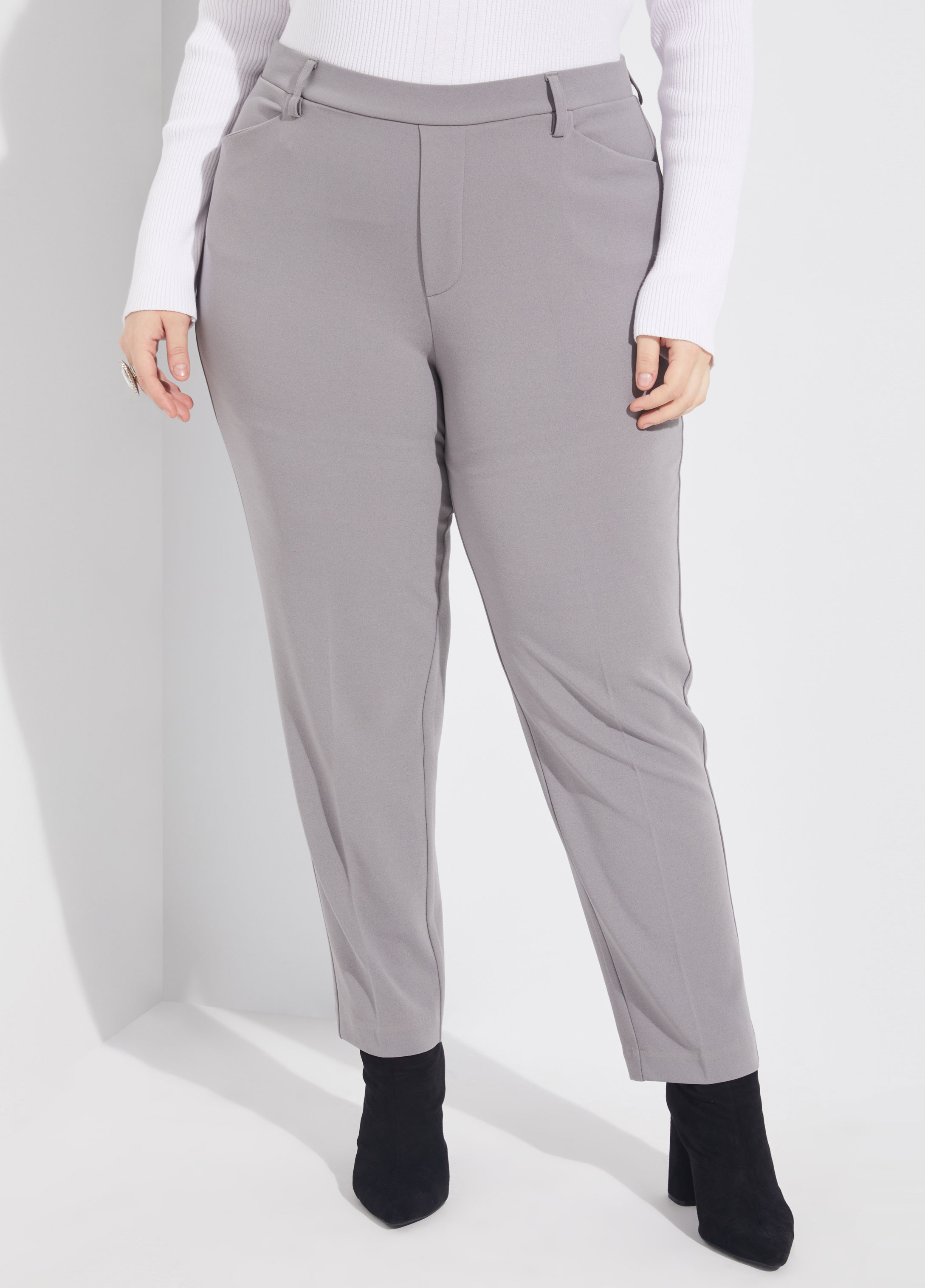 Plus Size ankle pants business casual plus size skinny pants