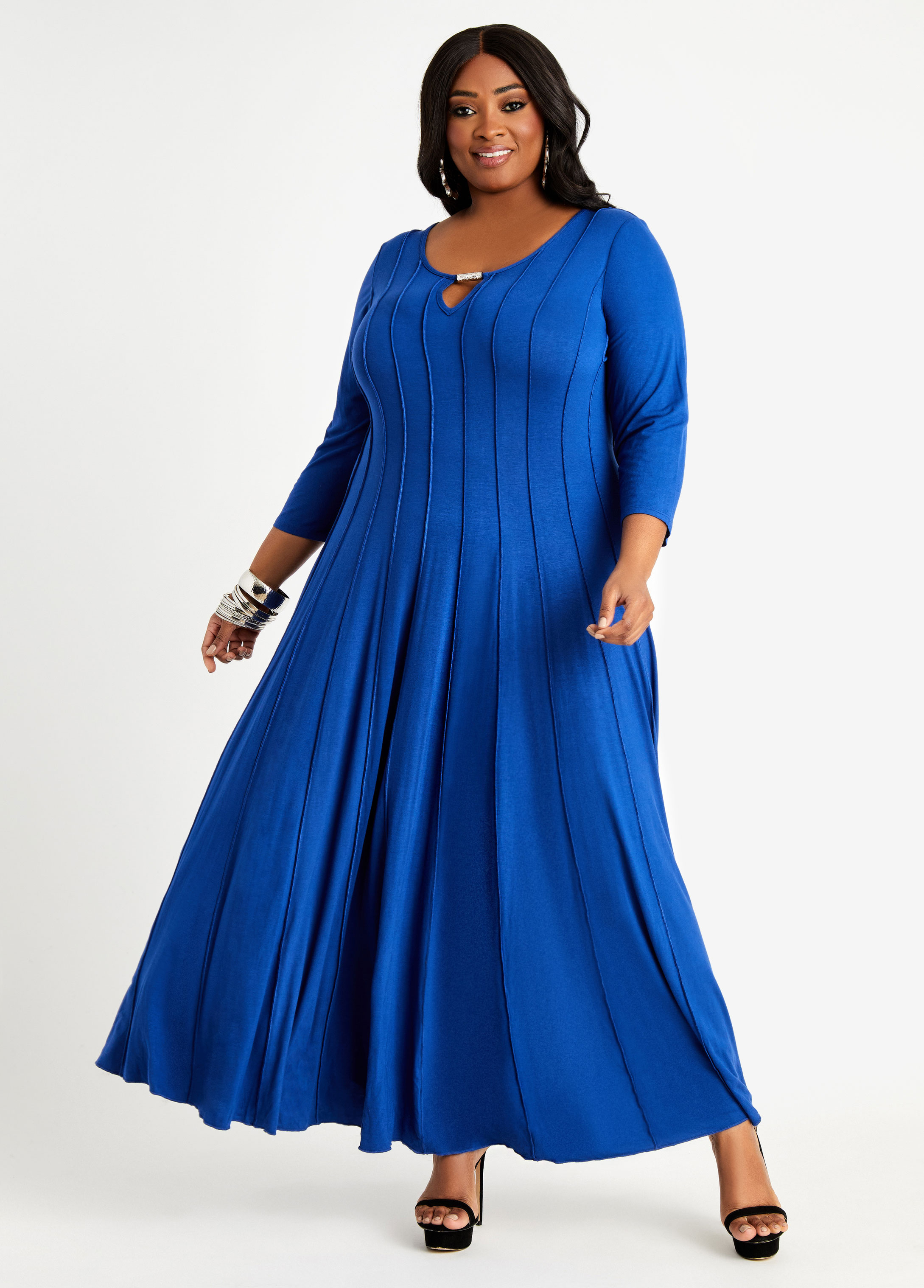 Plus Size Maxi Dress Plus Size Bar Neck Dresses Plus Size Knit Dress