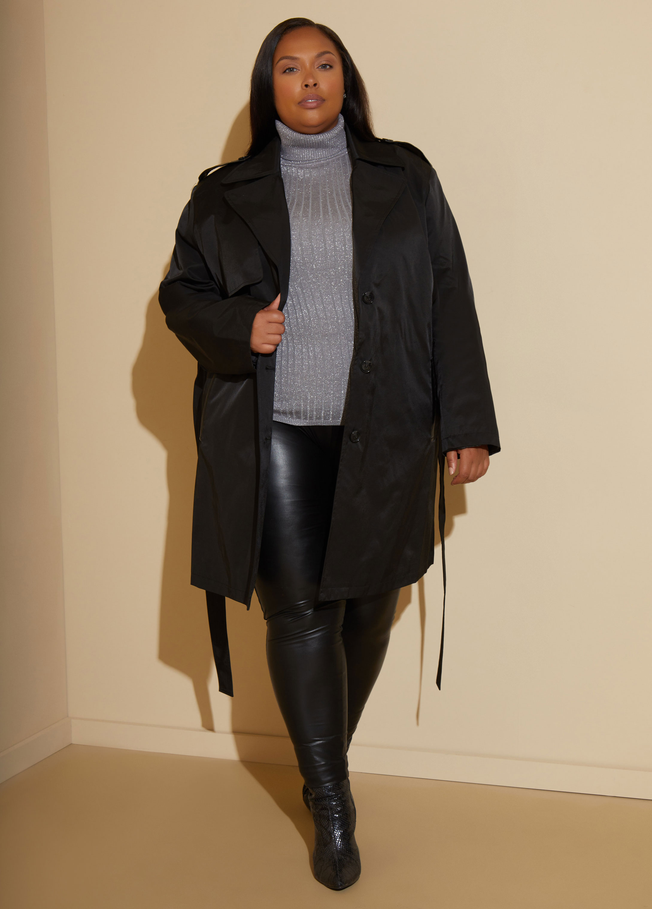 Ashley stewart cheap leather coats