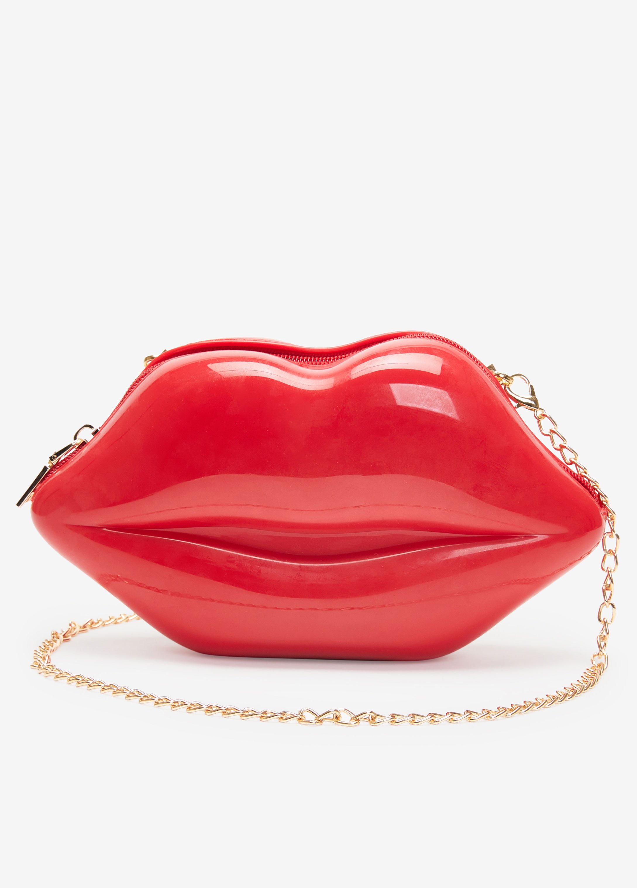 Trendy PVS Lips Bag Cute Top Handle Mini Handbag