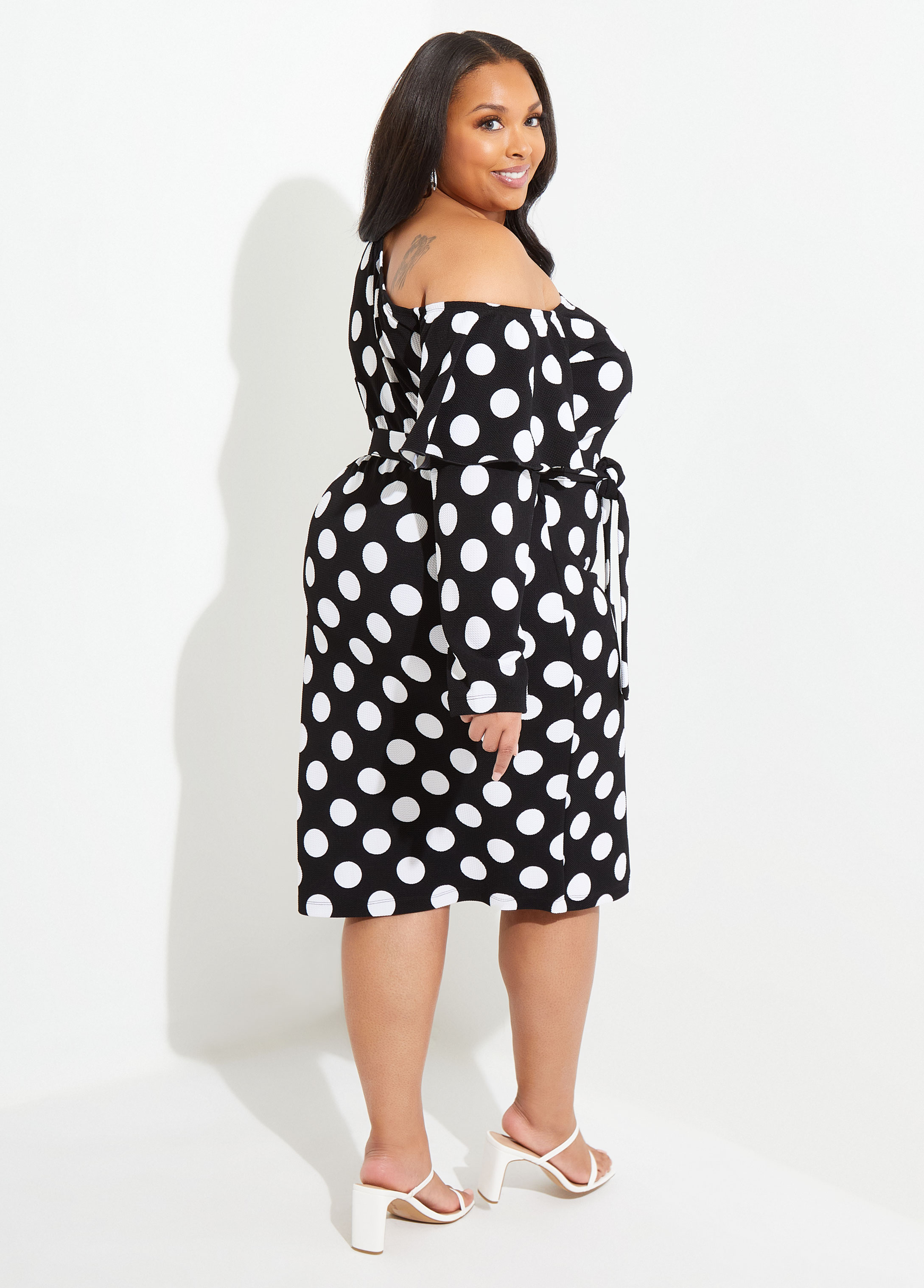 Ashley stewart polka dot 2024 dress