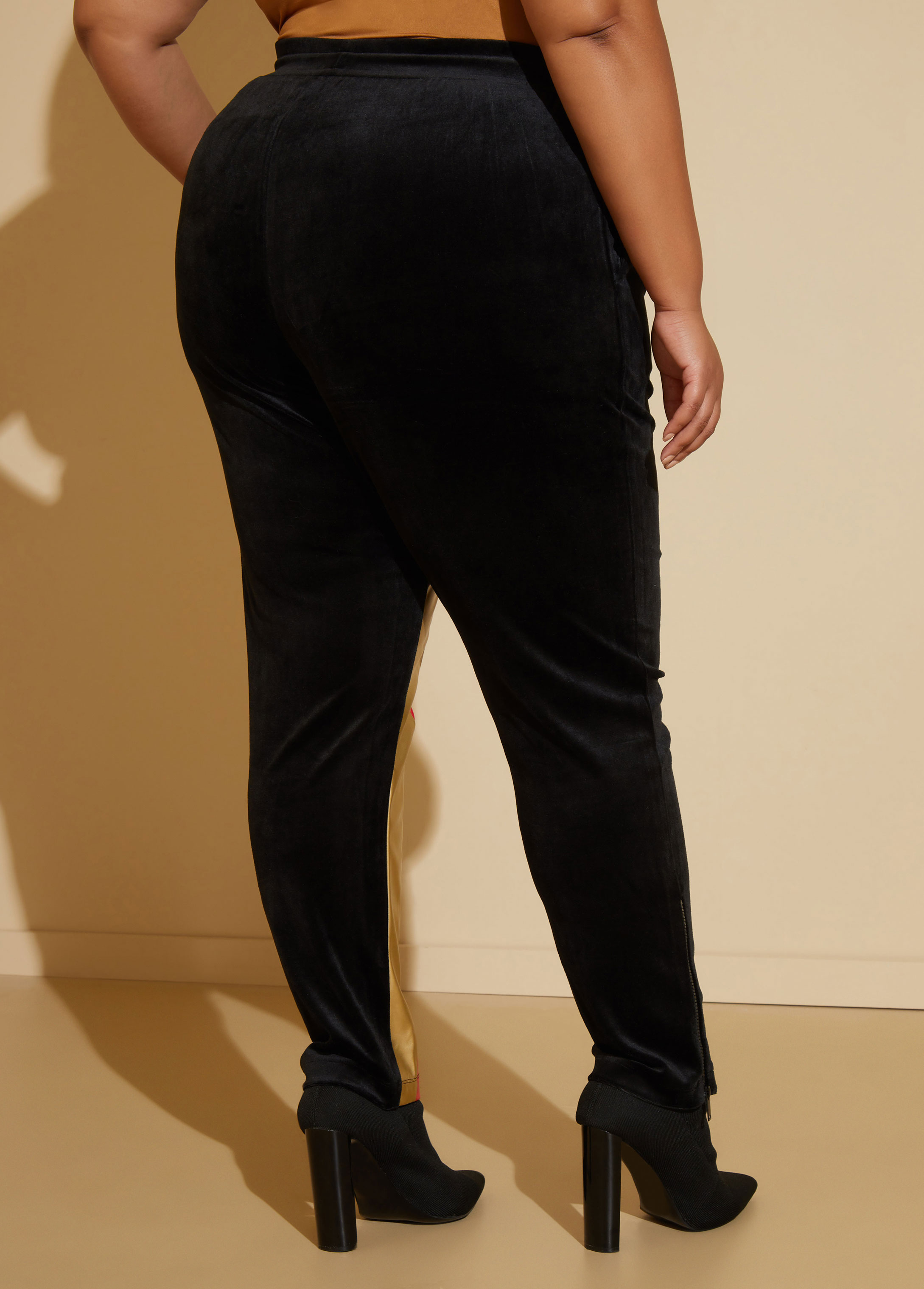 Plus Size velvet leggings fashion plus size velour pants plus size