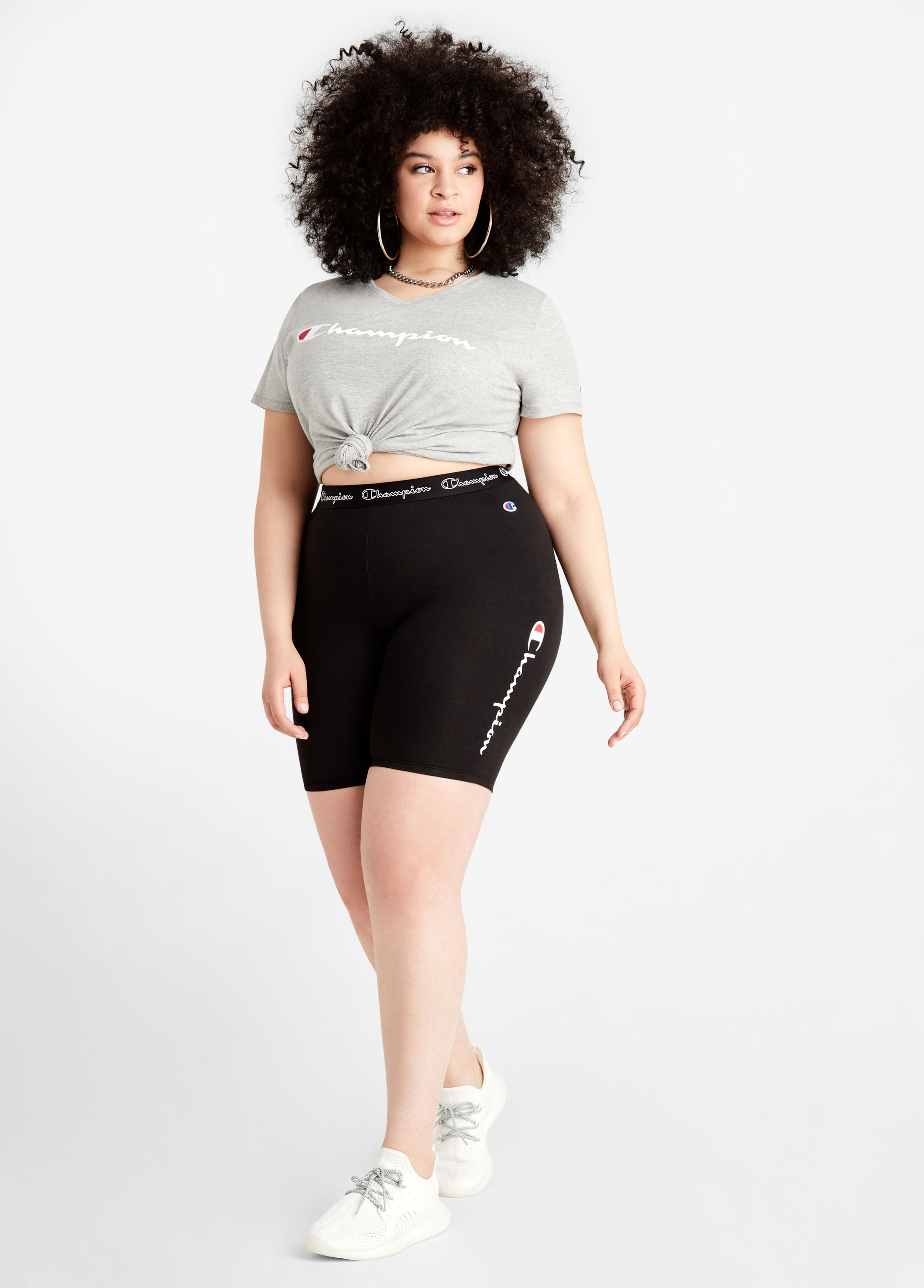 Champion plus cheap size biker shorts