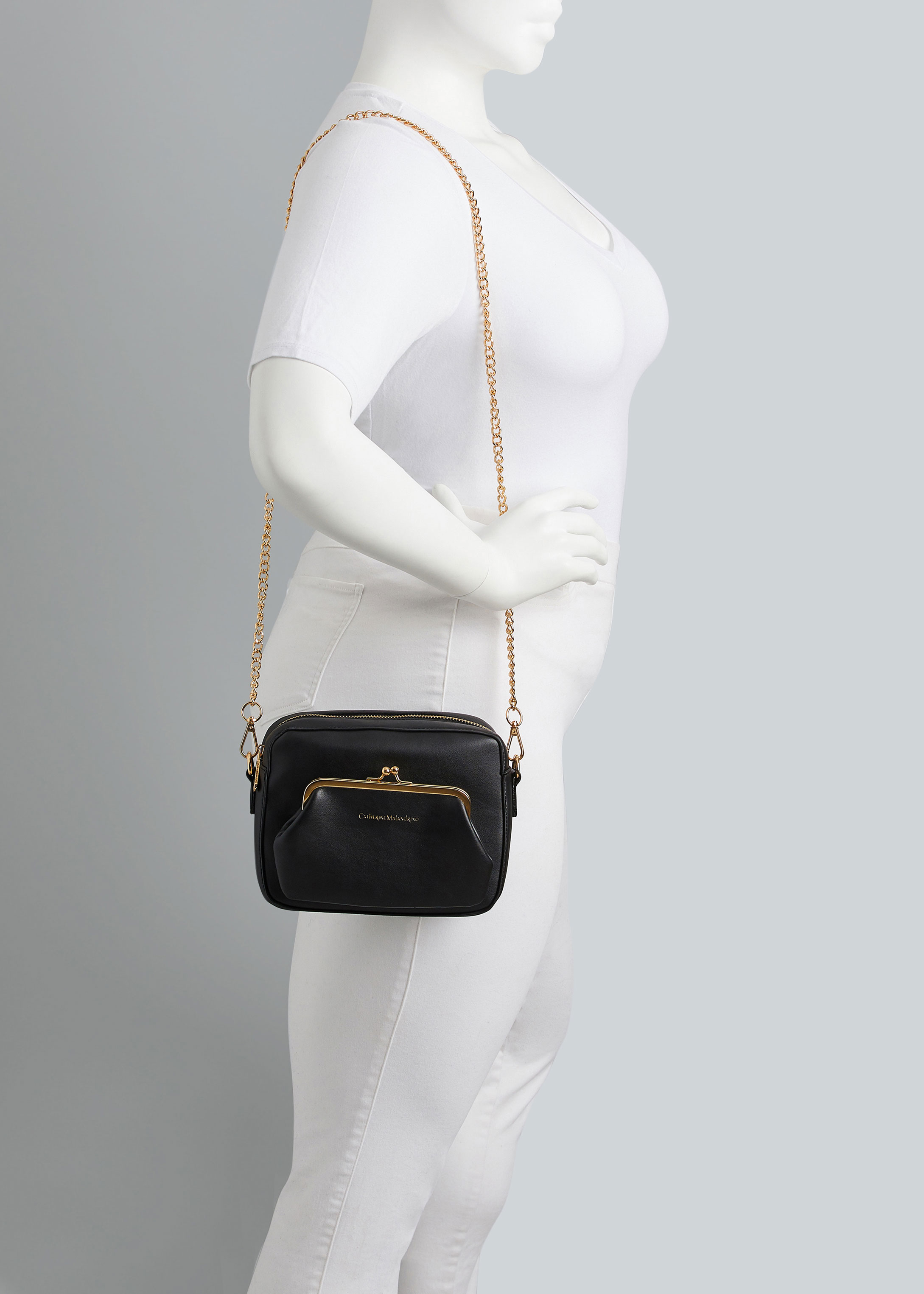 Catherine Malandrino | Bags | Catherine Malandrino White Faux Leather Handbag  New Pink Storage Bag Included | Poshmark