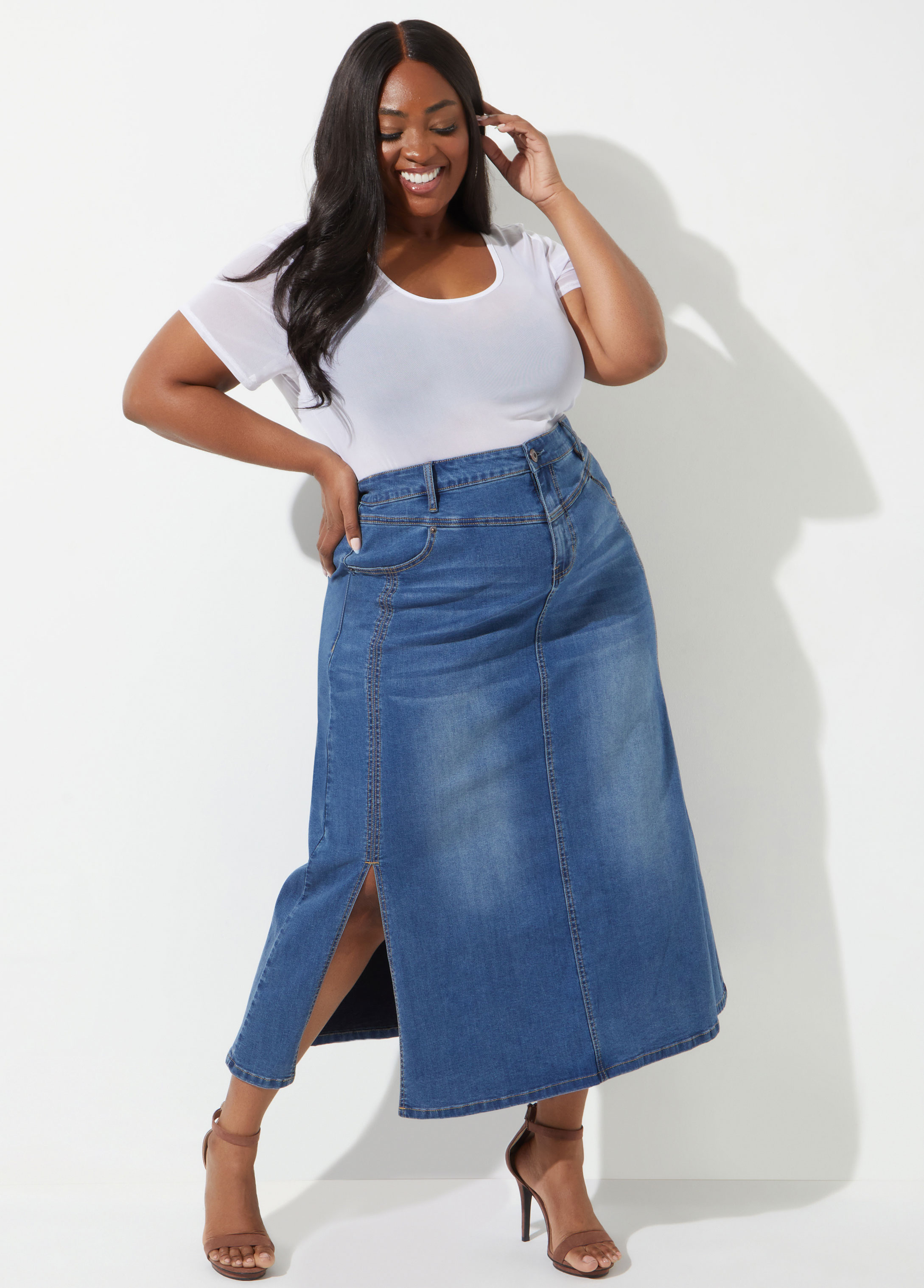 Denim jeans to maxi skirt tutorial @amaliebladt 🪡👖 | jeans into maxi  skirts | TikTok