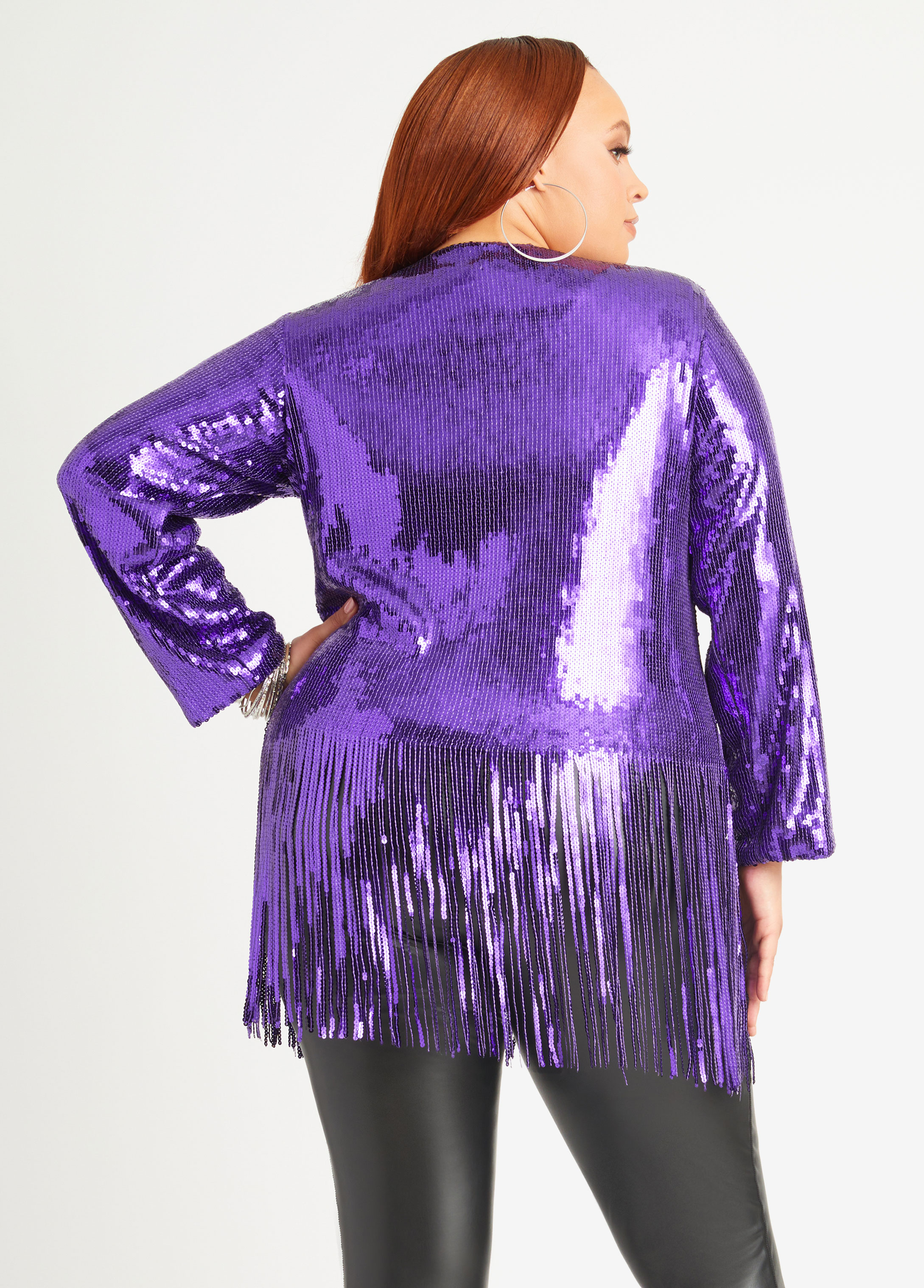 LEVIS Purple Fringe Sequin Jacket – ReLuxe NYC