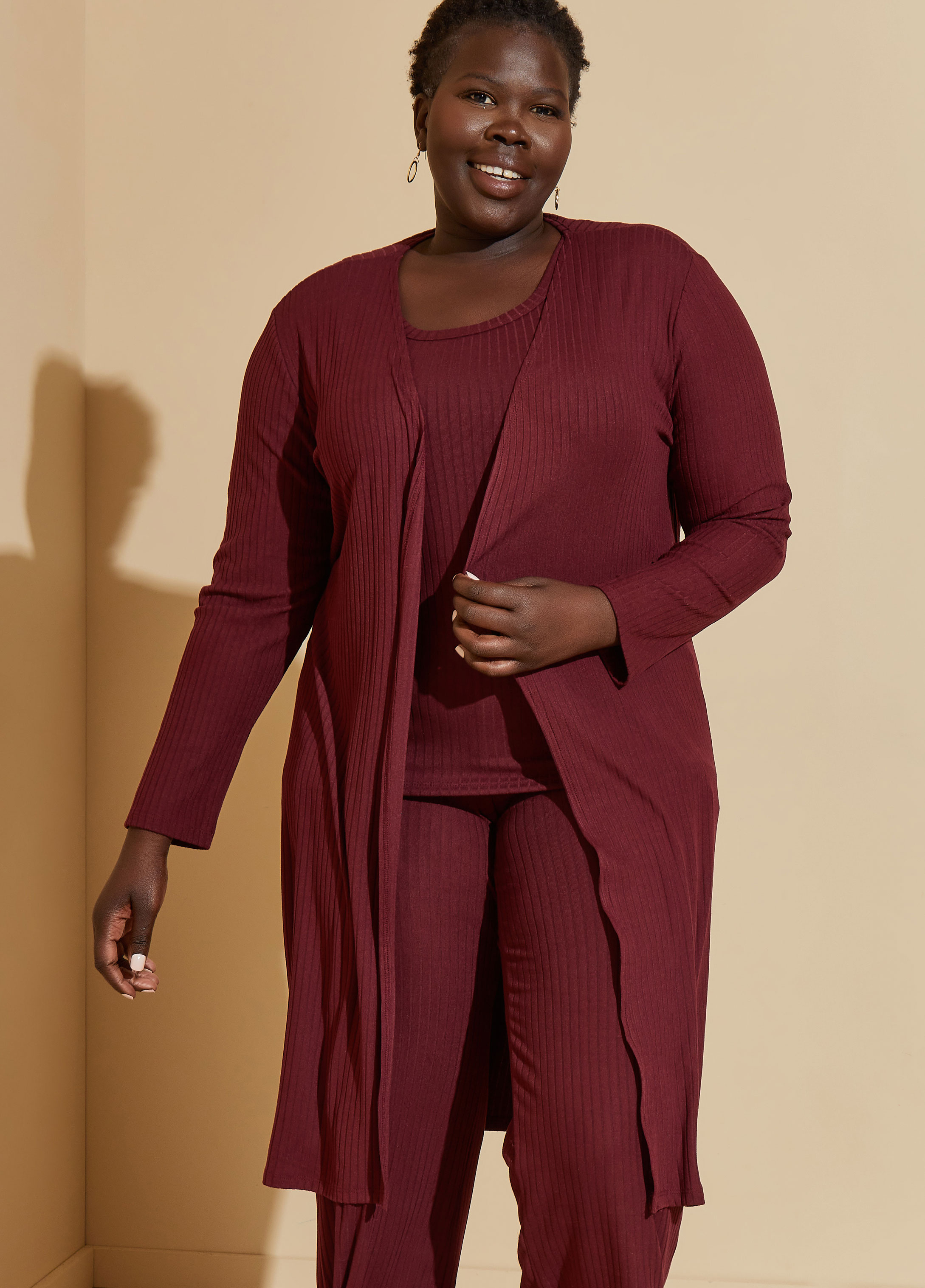 Plus size lounge discount cardigan