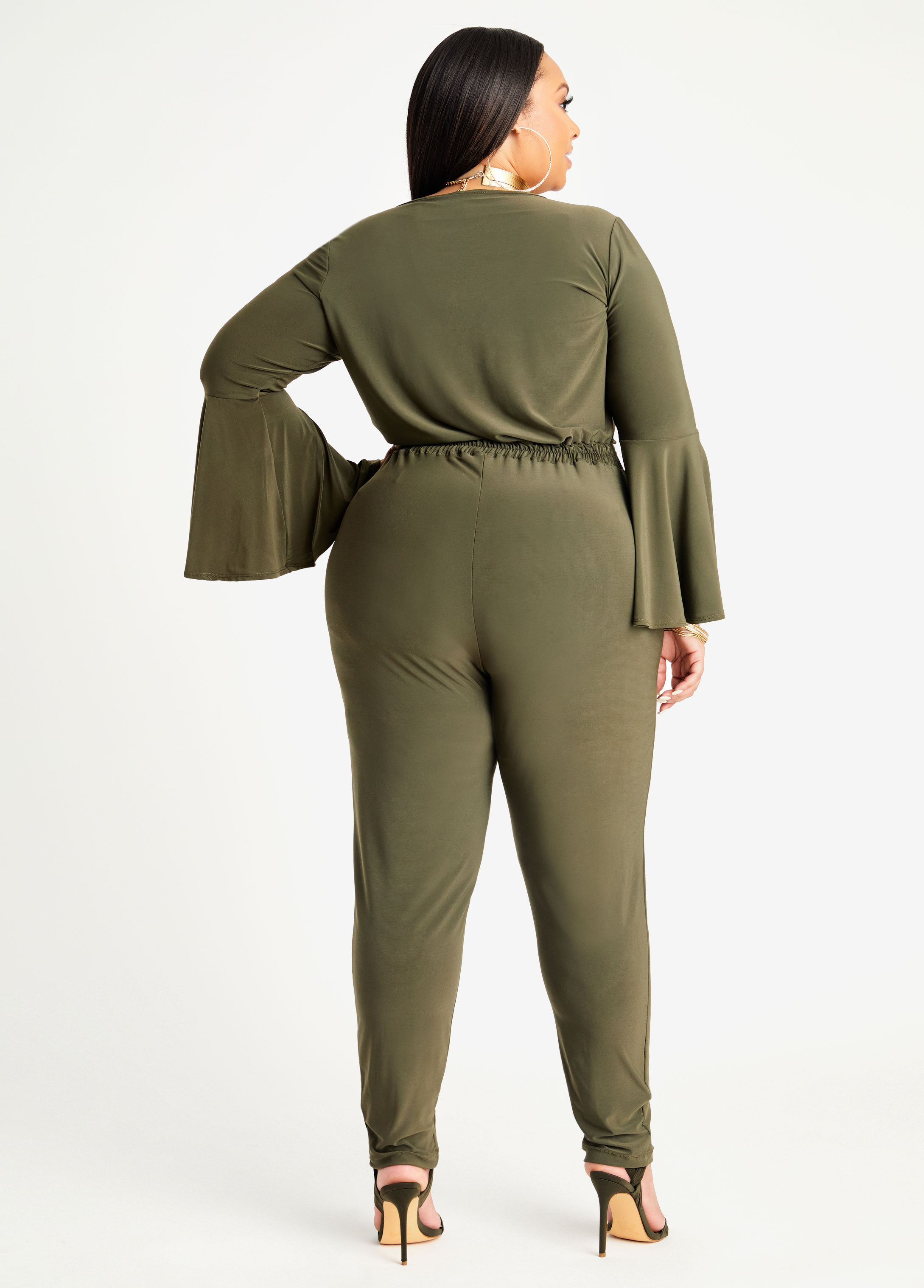 Plus Size Tall Jumpsuit With Sleeves