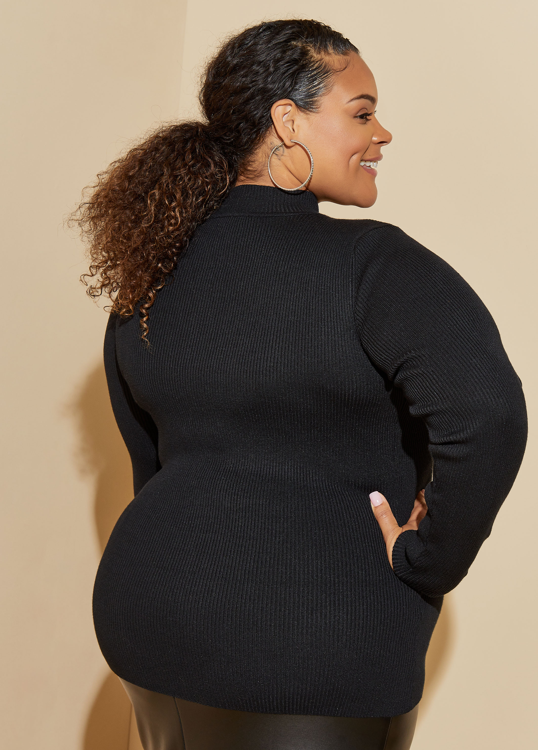 Plus size 2024 thick sweaters