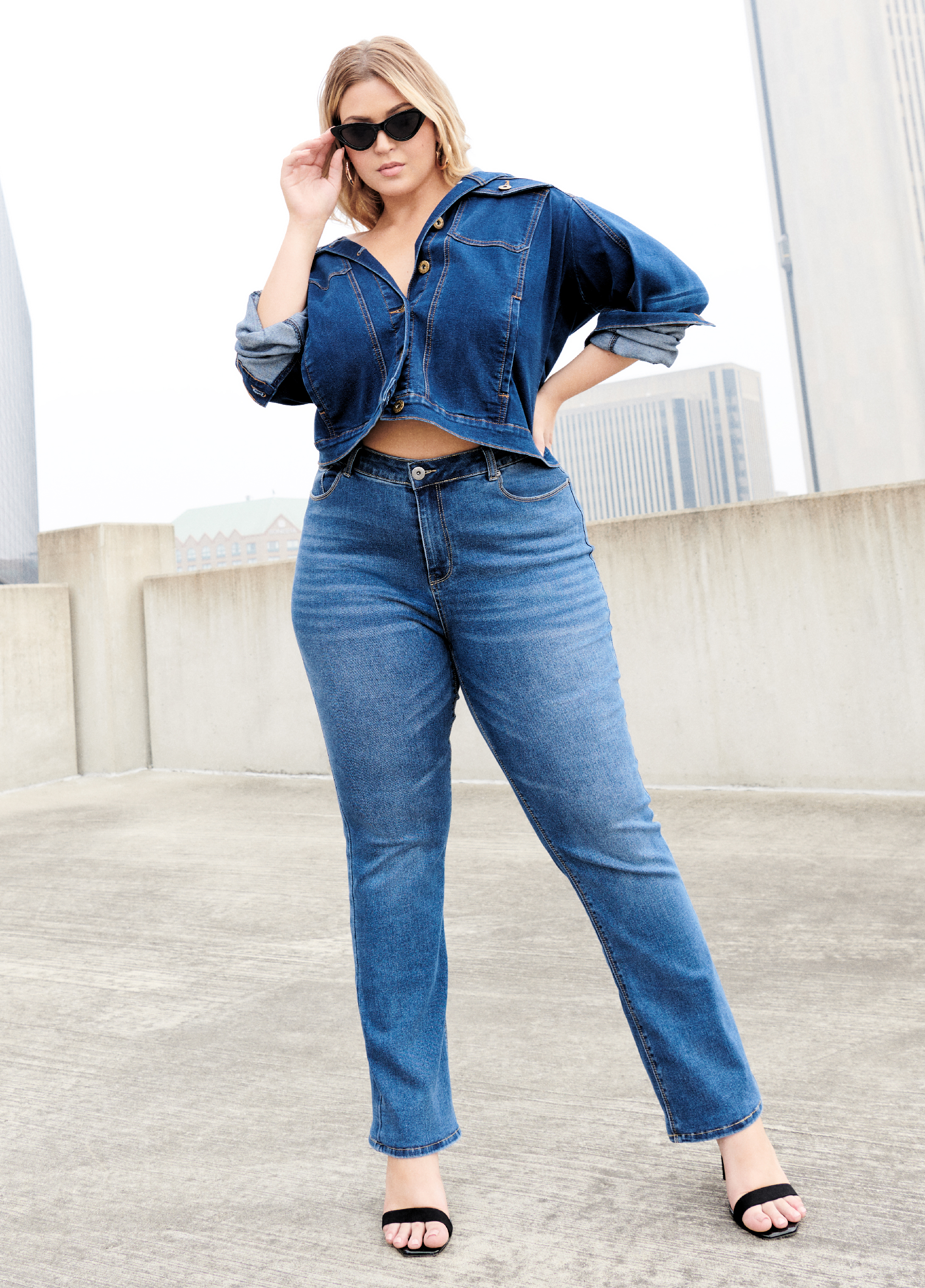 Ashley Stewart Stretch Capri Jeans for Women