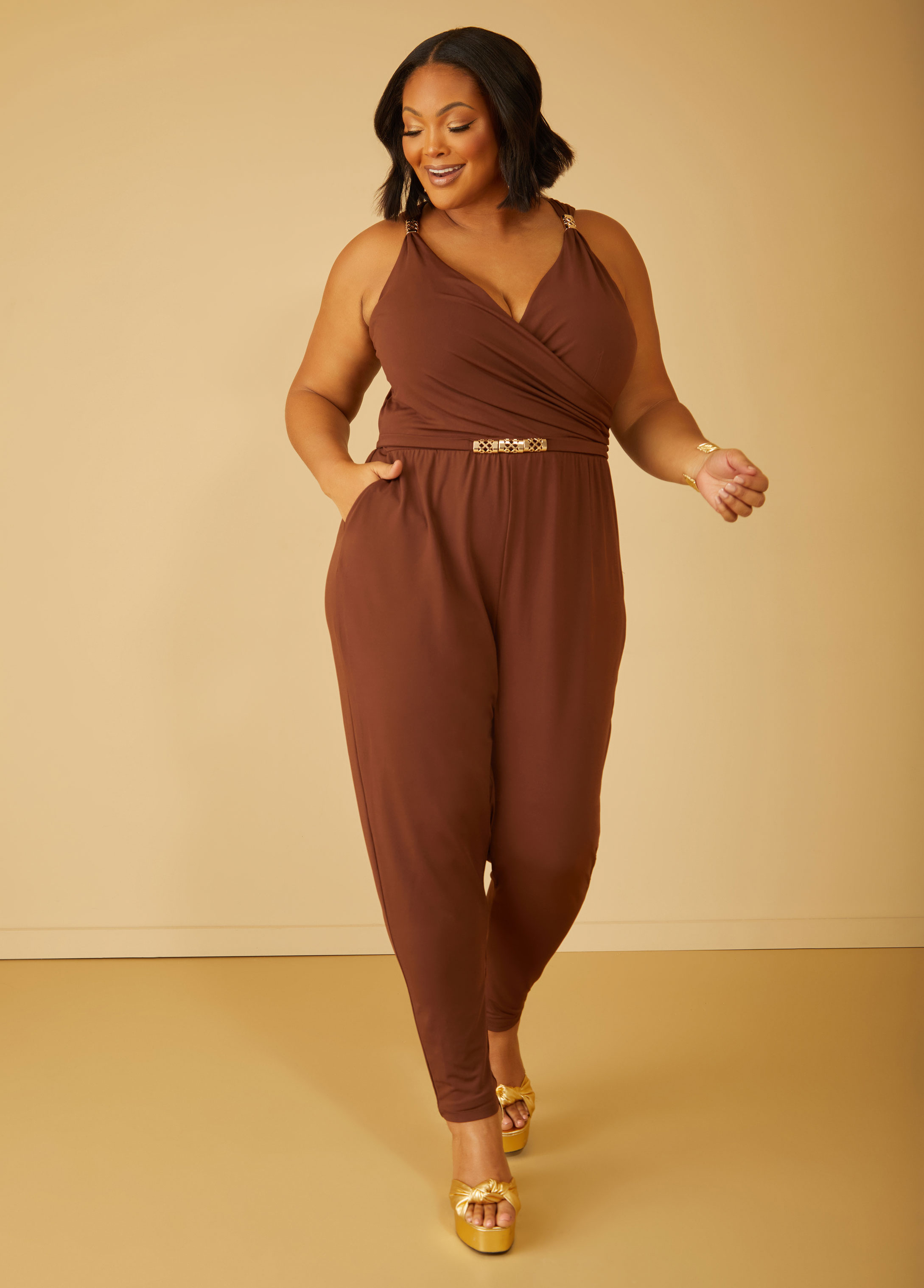 Page 6 for Discover Plus Size Brown Jumpsuits & Rompers