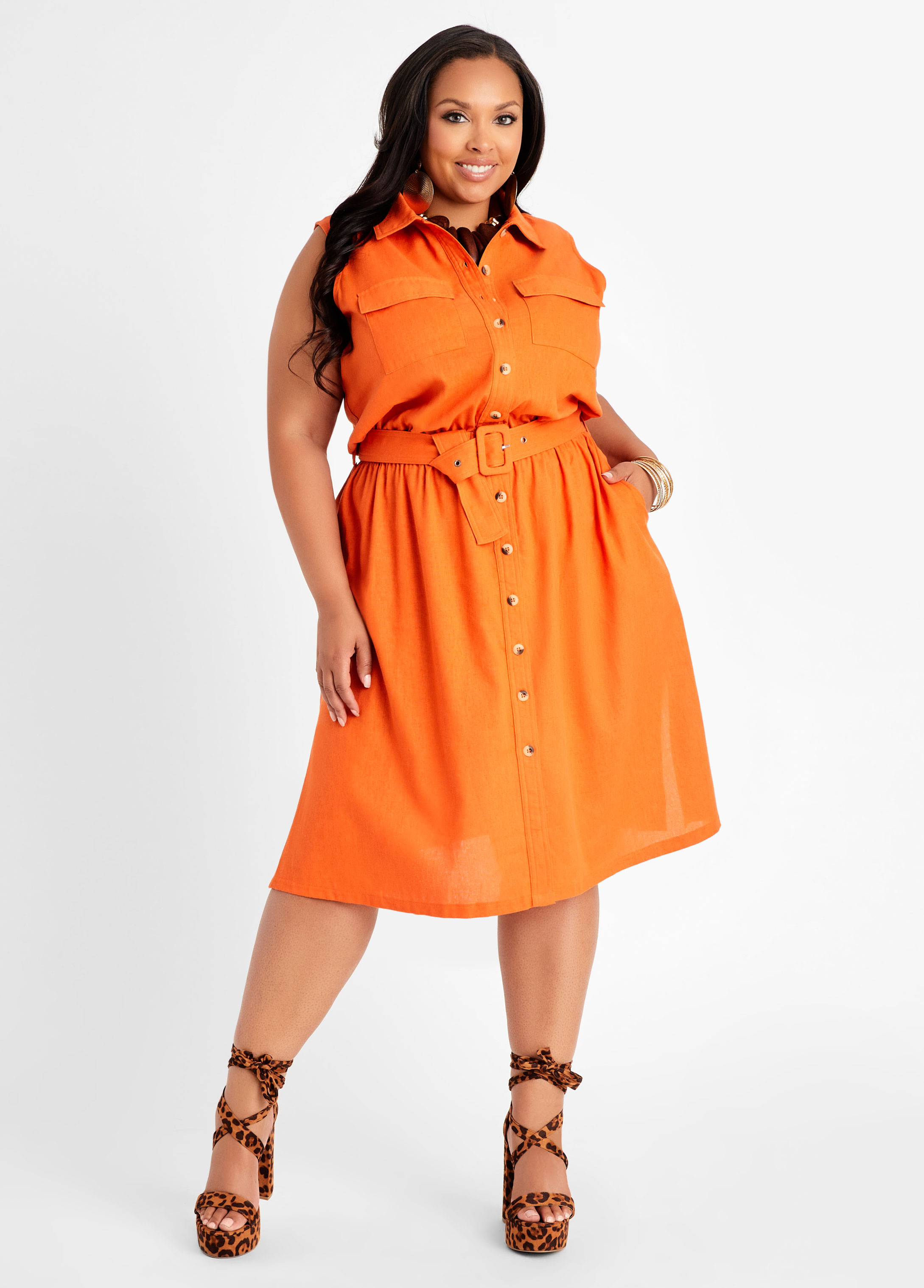 plus-size-shirt-dress-sexy-casual-versatile-cotton-plus-size-dresses