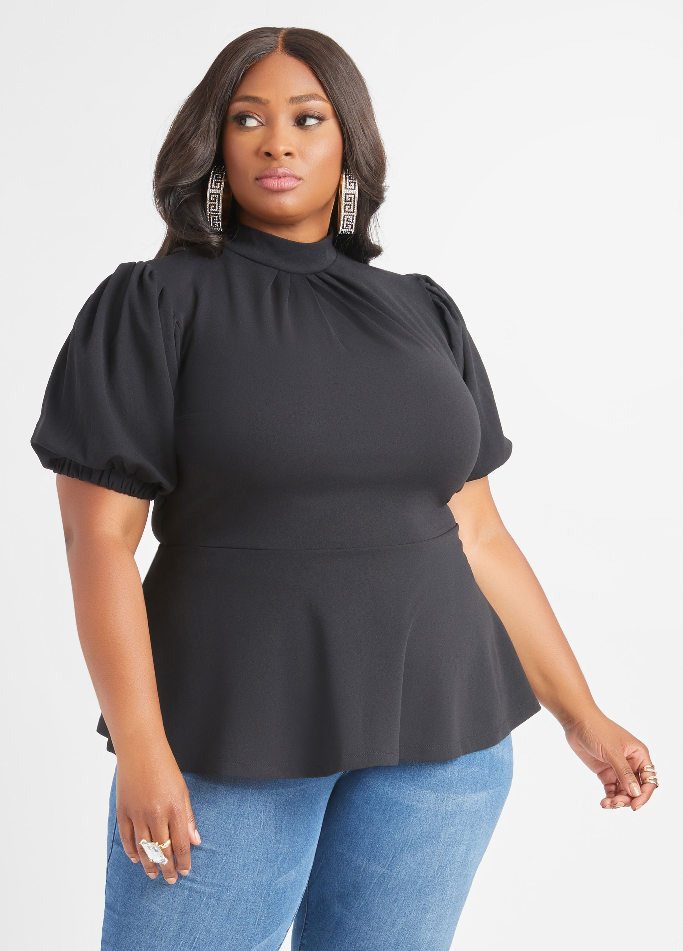 Plus Size top plus size peplum plus size blouse